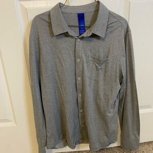 Kit and Ace Gray Casual Button Down Shirt